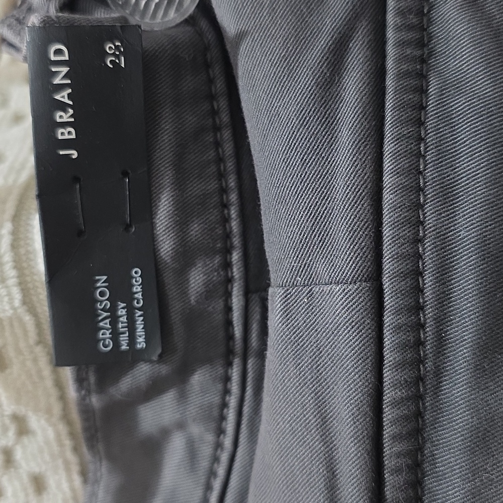 J Brand Charcoal GRAYSON MILITARY SKINNY CARGO NWT 28 - Picture 6 of 8